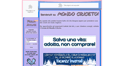 Desktop Screenshot of mondocriceto.it