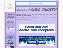 Tablet Screenshot of mondocriceto.it